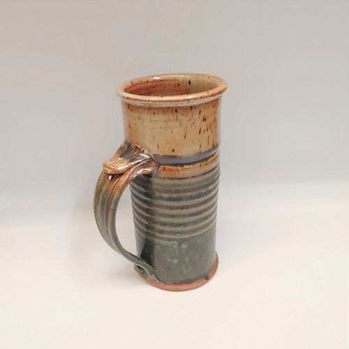 Click to view detail for #220524 Beer Stein Tan/Green $22